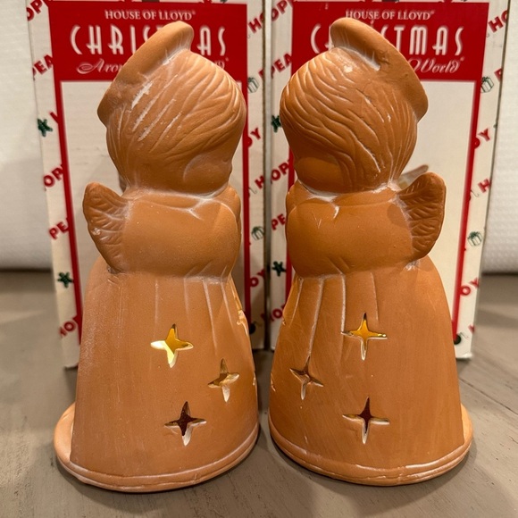 Terracotta Praying Angels- Set of 2 - Picture 2 of 5